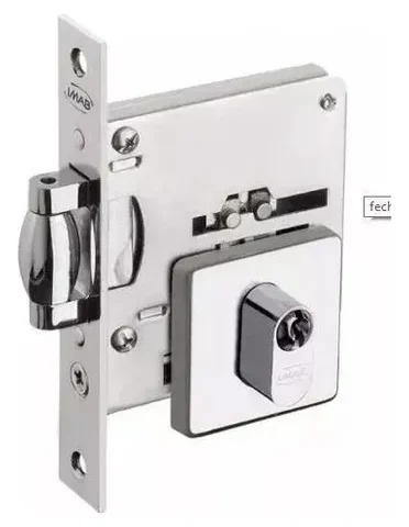 Fechadura Auxiliar Rol 2791 Inox Polido Cilindro 3000 Imab
