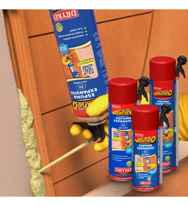 Espuma Expansiva Poliuretano Pu Vedatudo 500ml - Imagem 4