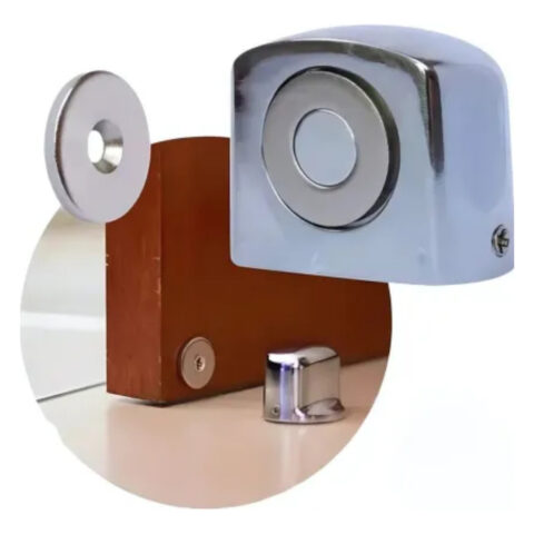 Prendedor De Porta Magnético Fixador Trava Aço Inox