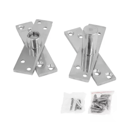 Dobradiça Porta Pivotante Madeira 150kg Pino Aço Inox