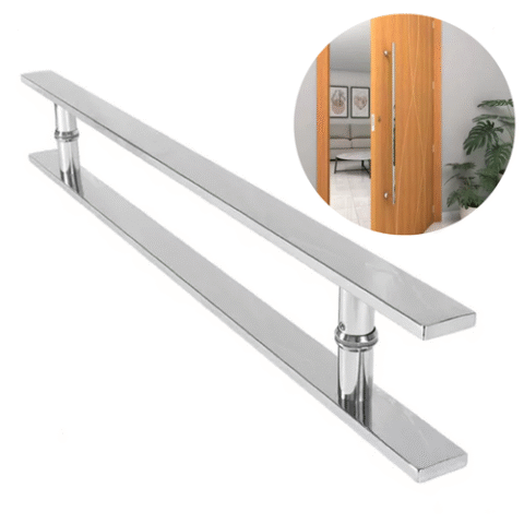 Puxador H 40×10 Barra Chata 45cm Inox 304 Porta Pivotante
