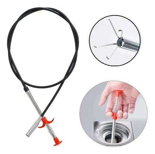 Desentupidor Limpador Pegador Garras Para Pias Ralos Canos 90cm