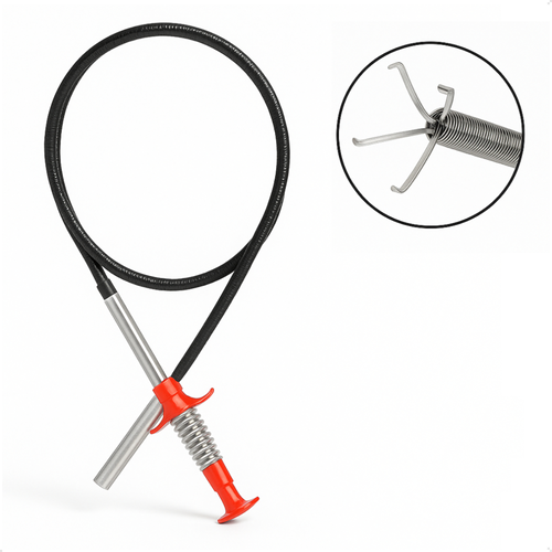Desentupidor Limpador Pegador Garras Para Pias Ralos Canos 90cm - Imagem 7
