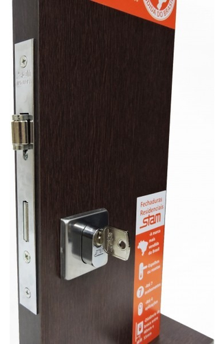 Fechadura Pivotante Rolete 803 Rq1 Inox Quadrada 40mm Stam - Imagem 3