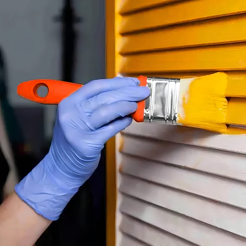 Kit Com 3 Peças Pincel Para Pintura Tinta Latex Acrilica Jogo 3 Pinceis - Imagem 2